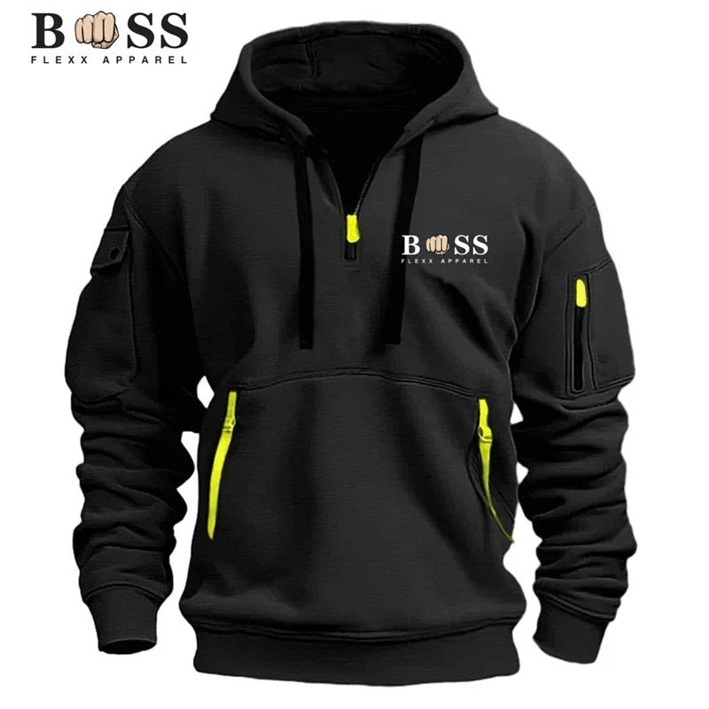 Sudadera con capucha Flexx Tech de BOSS: Prendas urbanas funcionales