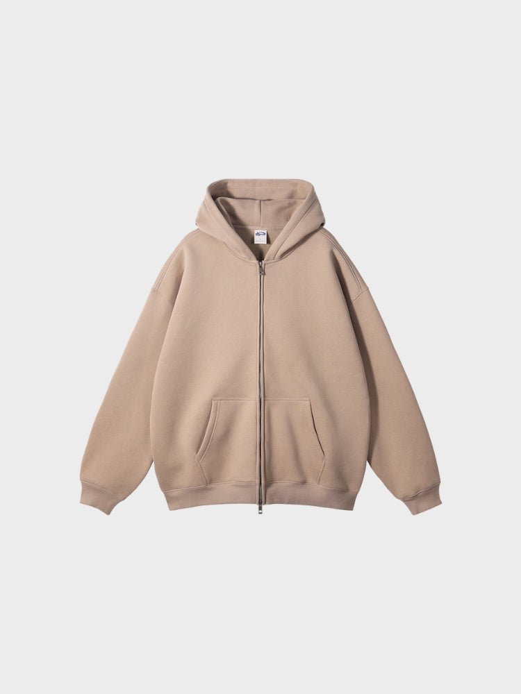 Sudadera con capucha y cremallera de calidad 350 GSM