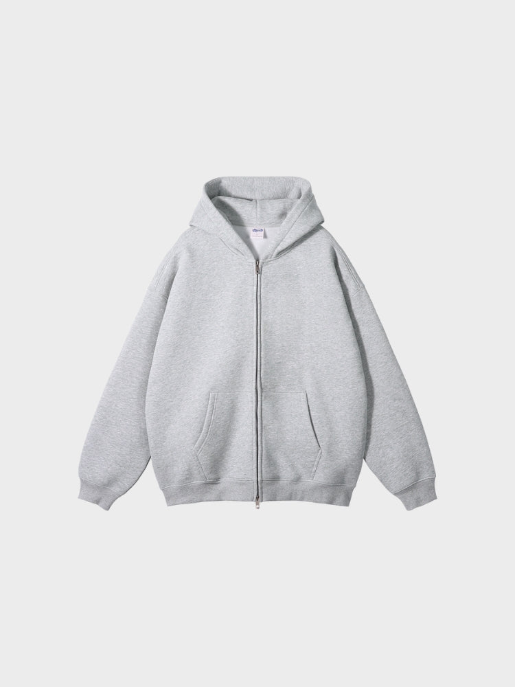 Sudadera con capucha y cremallera de calidad 350 GSM