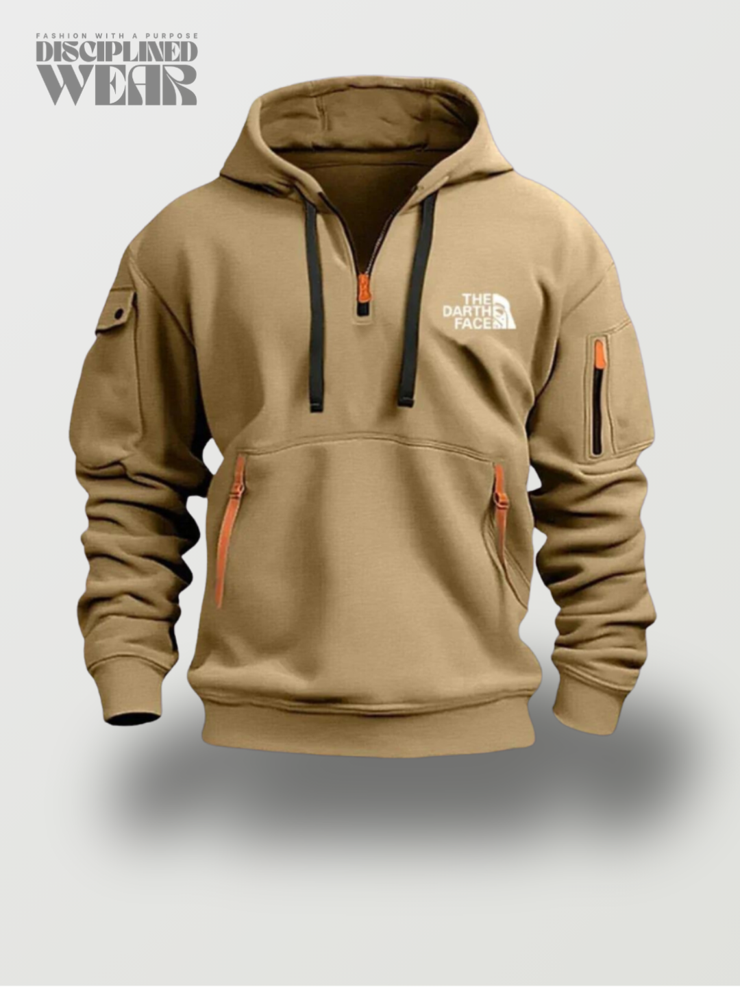 Sudadera Casual de Hombre con Capucha y Cremalleras