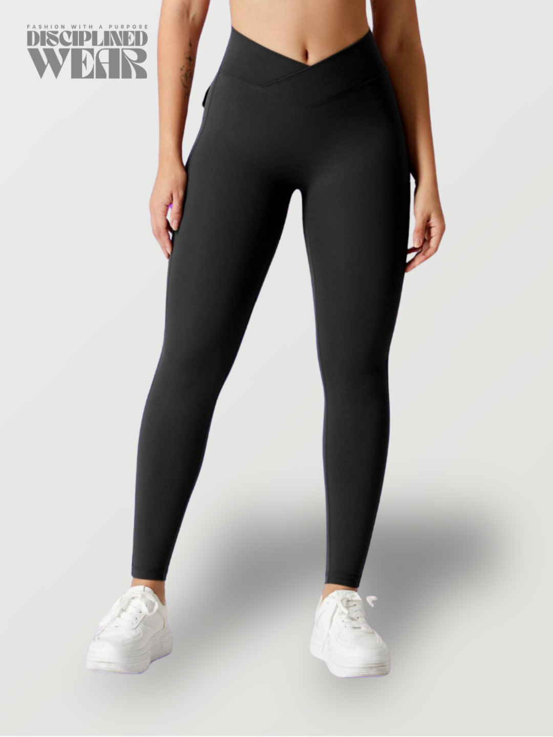 Leggings con Cintura en V