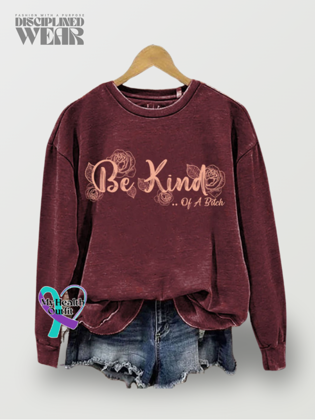 Sudadera informal con estampado Everything Be Kind