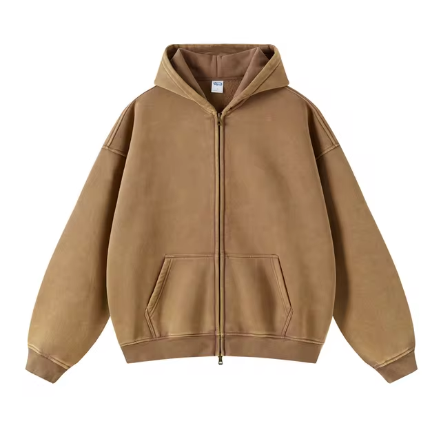 Sudadera con capucha y cremallera