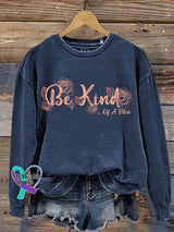 Sudadera informal con estampado Everything Be Kind