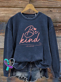 Sudadera informal con estampado Everything Be Kind