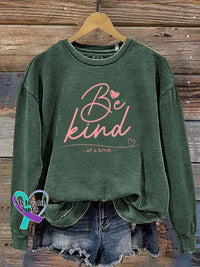 Sudadera informal con estampado Everything Be Kind