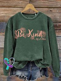 Sudadera informal con estampado Everything Be Kind