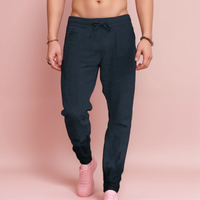 Pantalones de ocio de lino para hombre