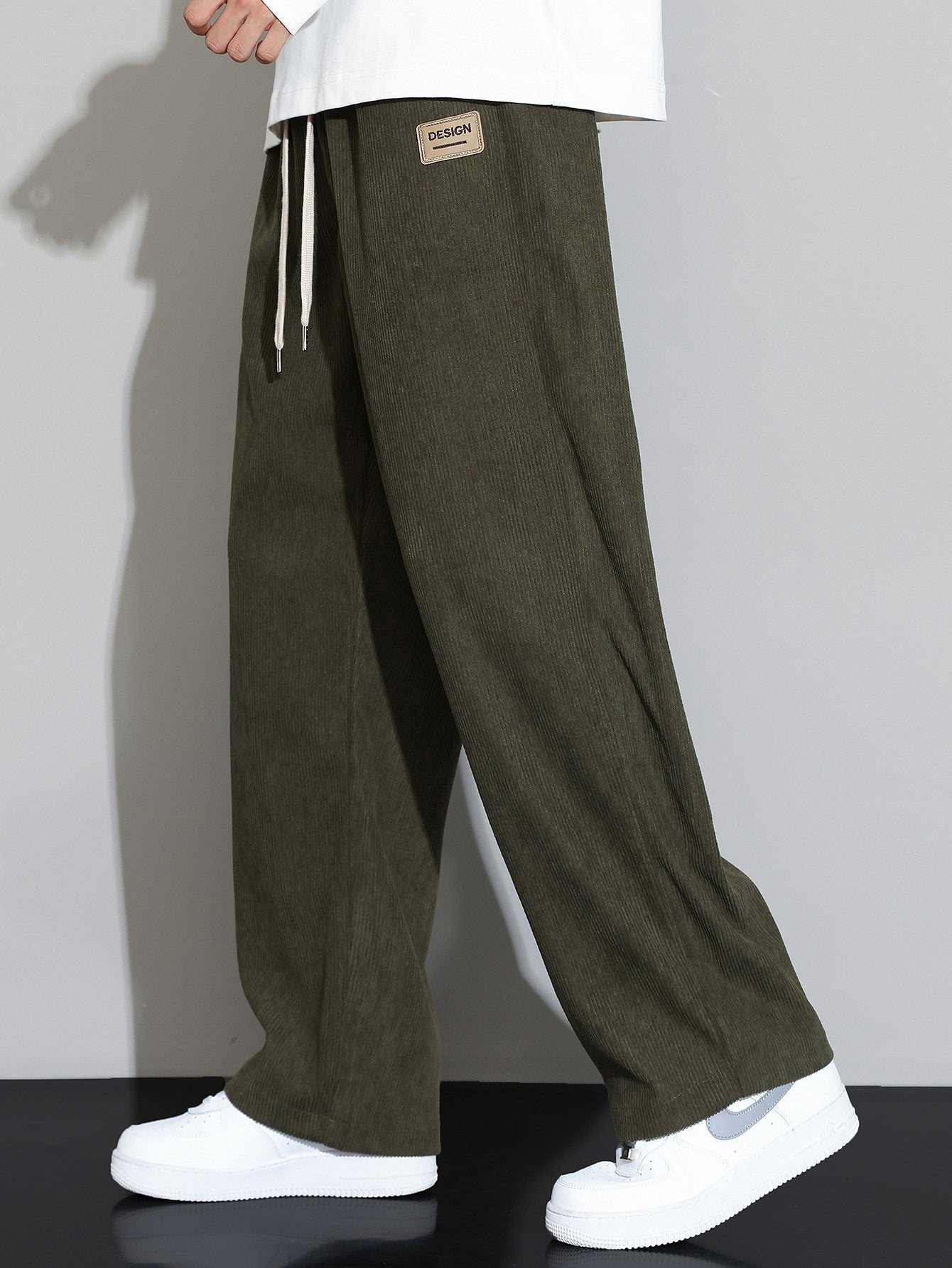 Corduroy Straight Leg Pants