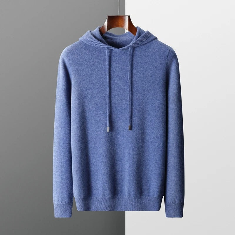 Sudadera con capucha de lana merina